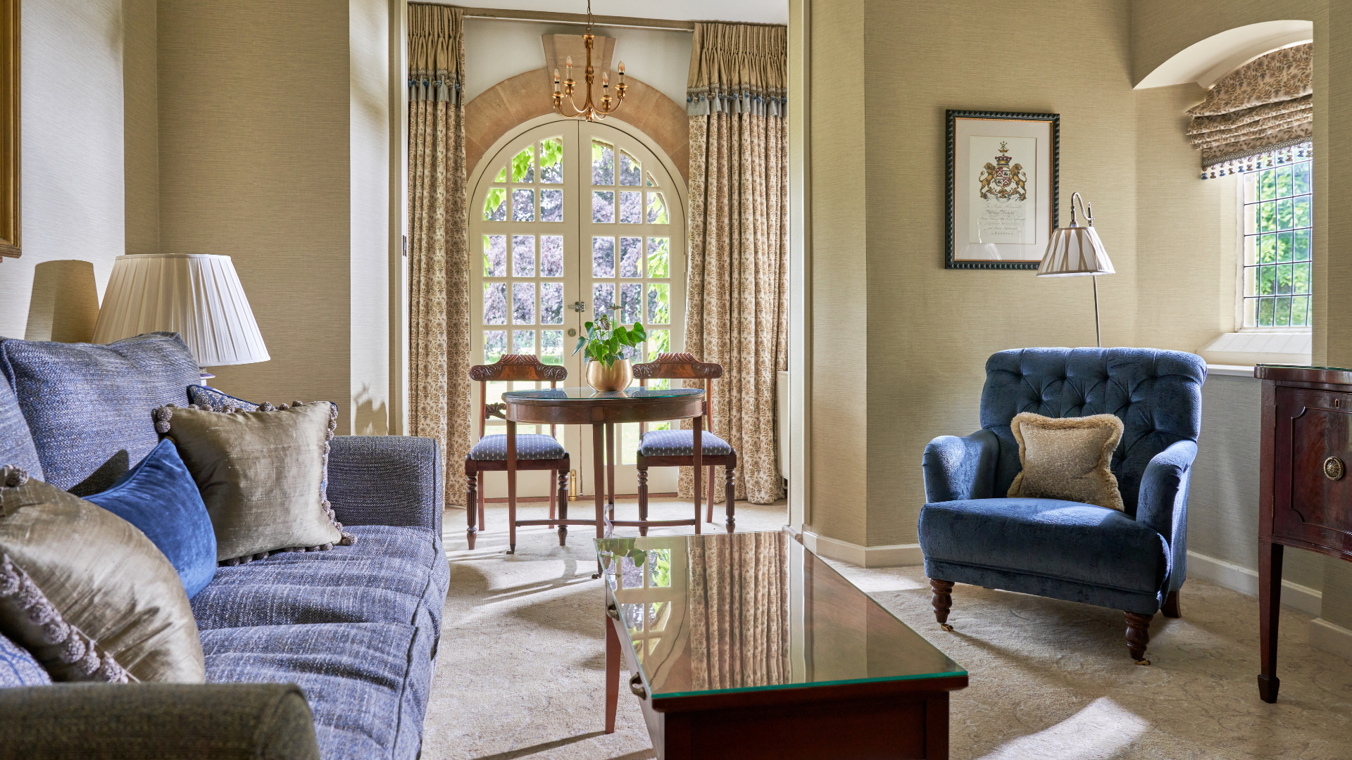 An image of a suite at Lucknam Park